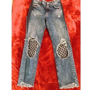 Zara Stylish Chic Denim Pants